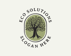 Eco Nature Tree logo design