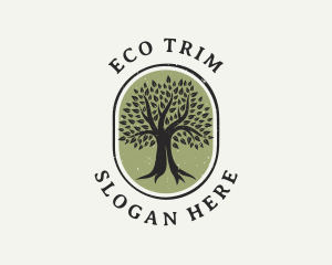 Eco Nature Tree logo design