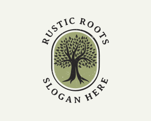 Eco Nature Tree logo design