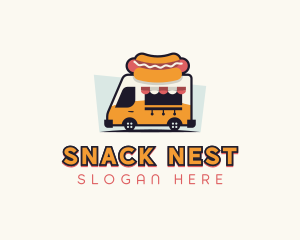 Hot Dog Food Truck logo design