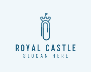 Paper Clip Castle logo design