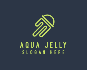 Sea Jellyfish Tentacle logo design