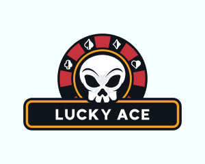 Skull Gambling Casino logo design