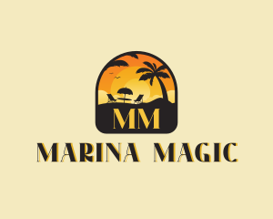 Beach Resort Vacation logo design