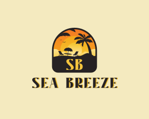 Beach Resort Vacation logo design