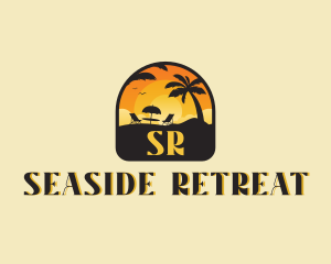 Beach Resort Vacation logo design