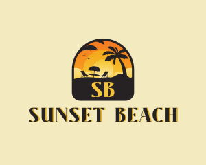 Beach Resort Vacation logo design