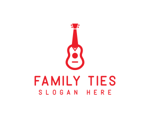 Business Tie Guitar logo design