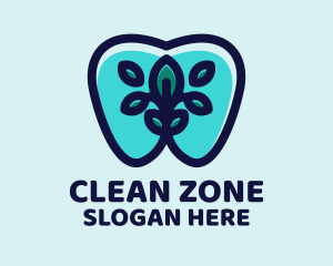 Clean Mint Tooth logo design