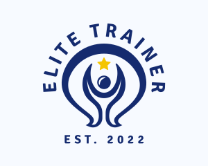 Human Fitness Star Trainer logo design