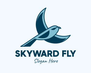 Blue Bird Flying logo