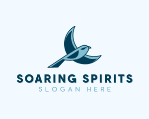 Blue Bird Flying logo