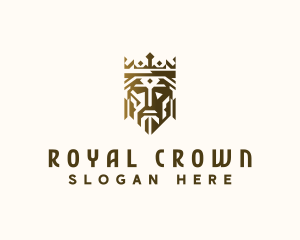 Medieval Crown King logo design