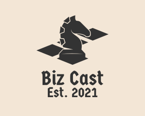 Horse Chess Piece logo