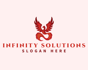 Phoenix Infinity Bird logo design