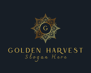 Golden Mandala Boutique logo design