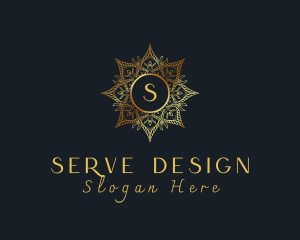 Golden Mandala Boutique logo design