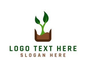 Natural Organic Plant logo