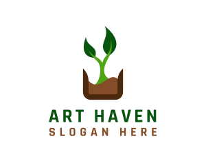 Natural Organic Plant Logo