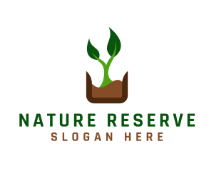 Natural Organic Plant logo design