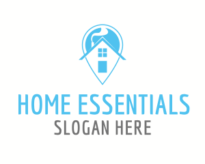 Home Pin Location logo design