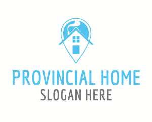 Home Pin Location logo design