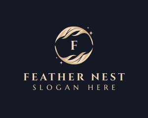 Elegant Feather Quill logo design