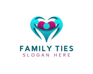 Family Heart Love logo design