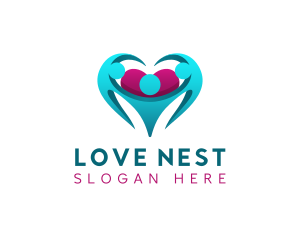 Family Heart Love logo design