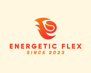 Fiery Coffee Bean logo design