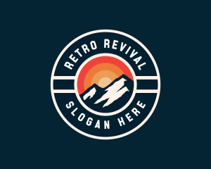 Retro Mountain Hiking logo