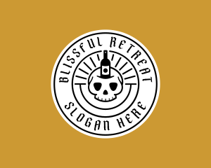Hipster Skull Liquor logo