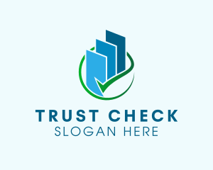 Graph Checkmark Realty logo design