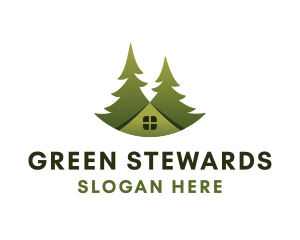 Green Tree House logo design