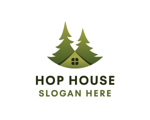 Green Tree House logo design