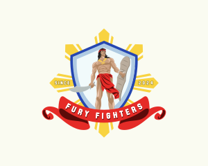 Filipino Warrior Fighter logo design