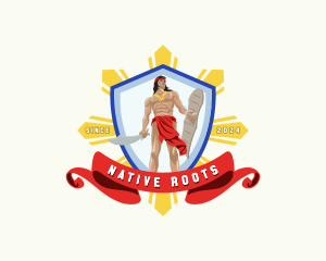 Filipino Warrior Fighter logo design