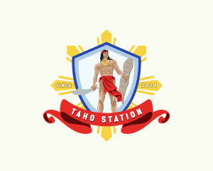 Filipino Warrior Fighter logo