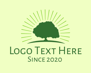 Green Bright Tree logo