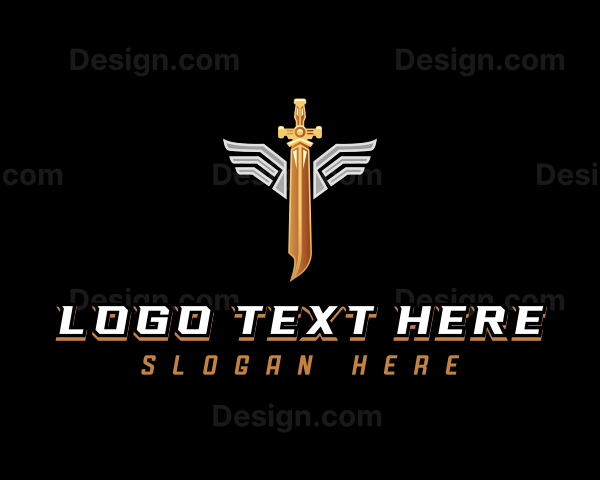 Gaming Weapon Sword Logo