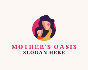 Mother Child Love  logo design