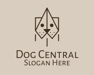 Dog Paper Plane logo design