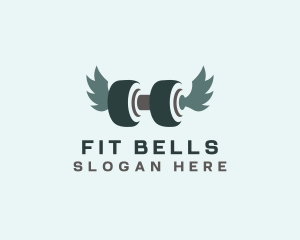 Fitness Dumbbell Weights  logo design