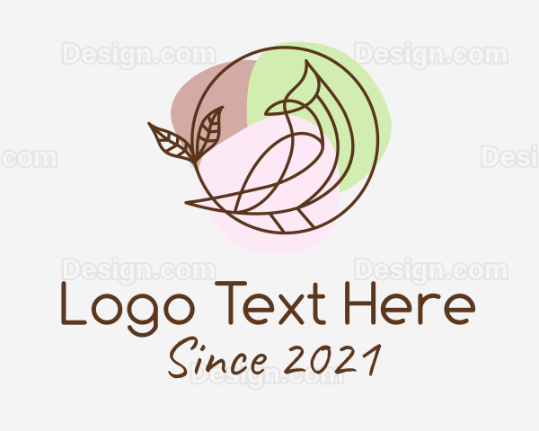 Pastel Color Bird Logo