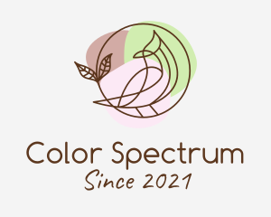 Pastel Color Bird logo design