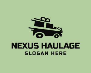 Fast Gift Delivery Truck logo design