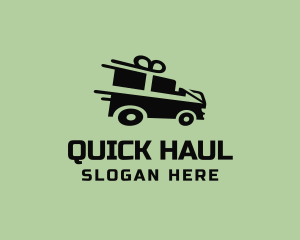 Fast Gift Delivery Truck logo design