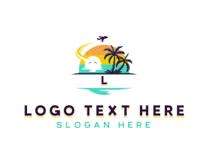 Tourist Beach Vacation Logo