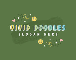 Quirky Chalkboard Doodle logo design