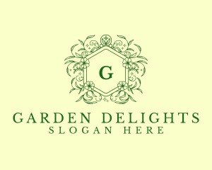 Floral Plant Garden logo design